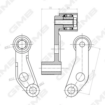 Купить GT30550 GMB Ведуший ролик ГРМ