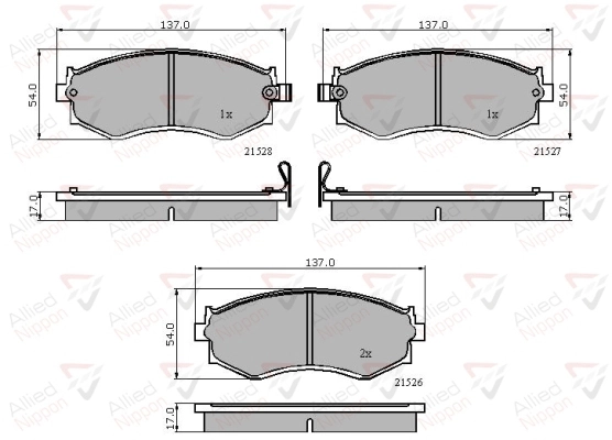 CJ1142MK Toko cars Колодки передние