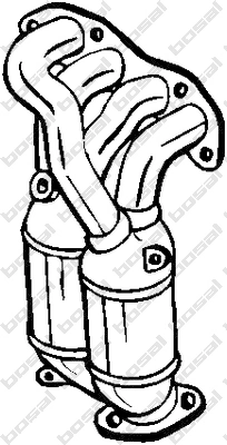 Compre 2505128230 Toyota Tubo coletor de escape