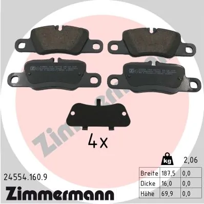 Задние дисковые колодки Power Stop 161417