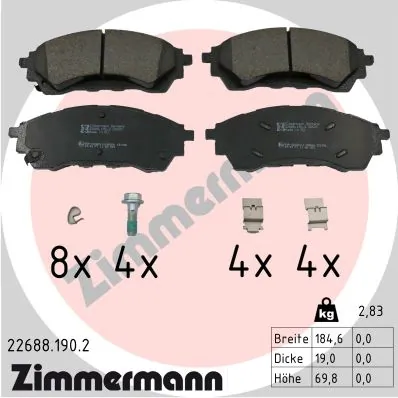Купить JB3C2001AC Ford Колодки тормозные задние, дисковые