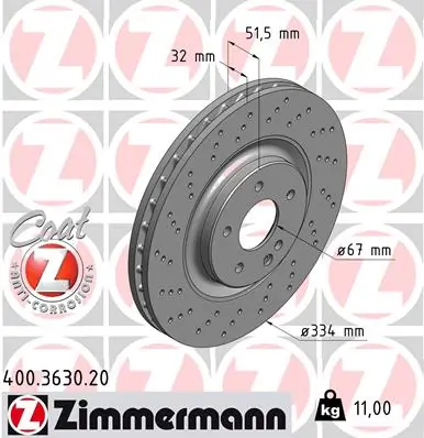 Передние тормозные диски A129421231264 Mercedes