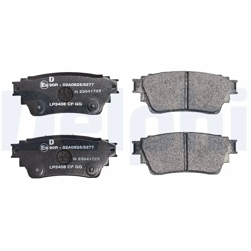 LP3408 Delphi Колодки тормозные дисковые комплект