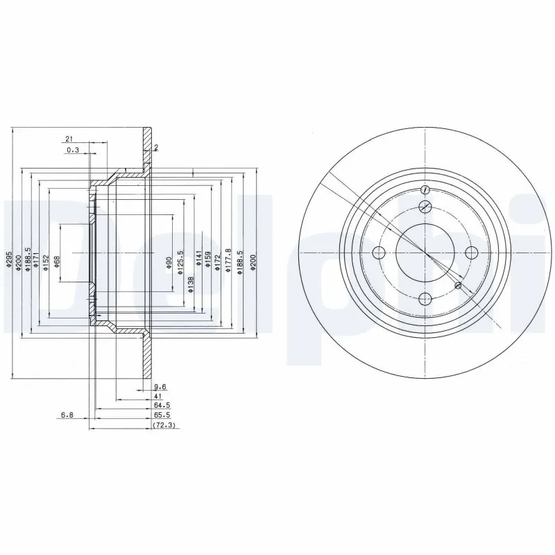 Задний тормозной диск Tata 602550 цена, от 27.69 USD