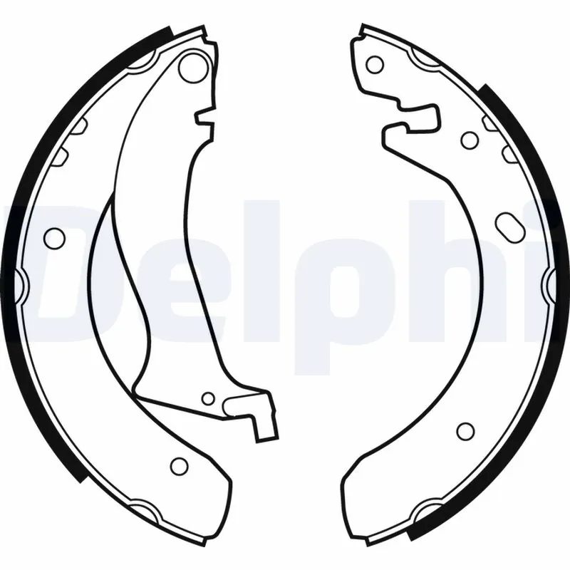 Задние барабанные колодки S721066 Polcar