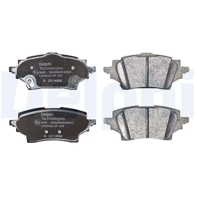 LP3608 Delphi Колодки тормозные дисковые комплект