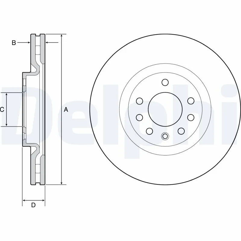 0569084 Opel Диск тормозной передний