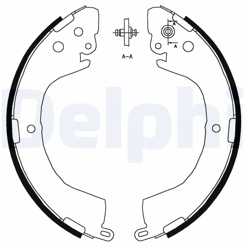 Задние барабанные колодки LS1826 Polcar