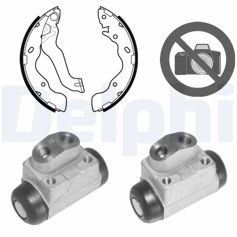 Колодки тормозные задние барабанные DELPHI KP1108