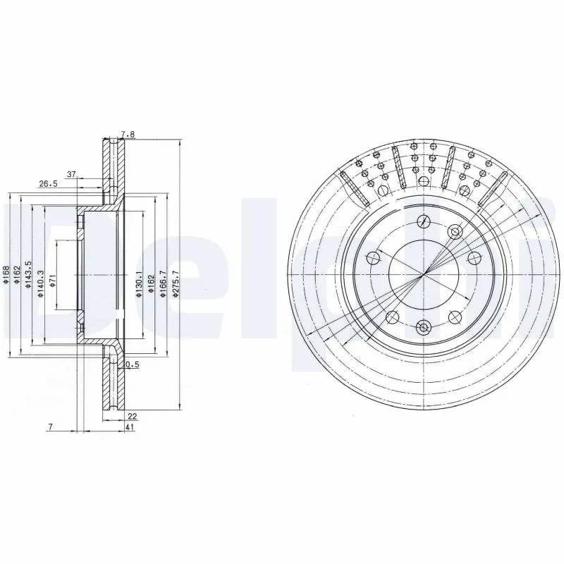 Тормоз дисковый передний Peugeot/Citroen 96054779 цена, от 44.46 USD