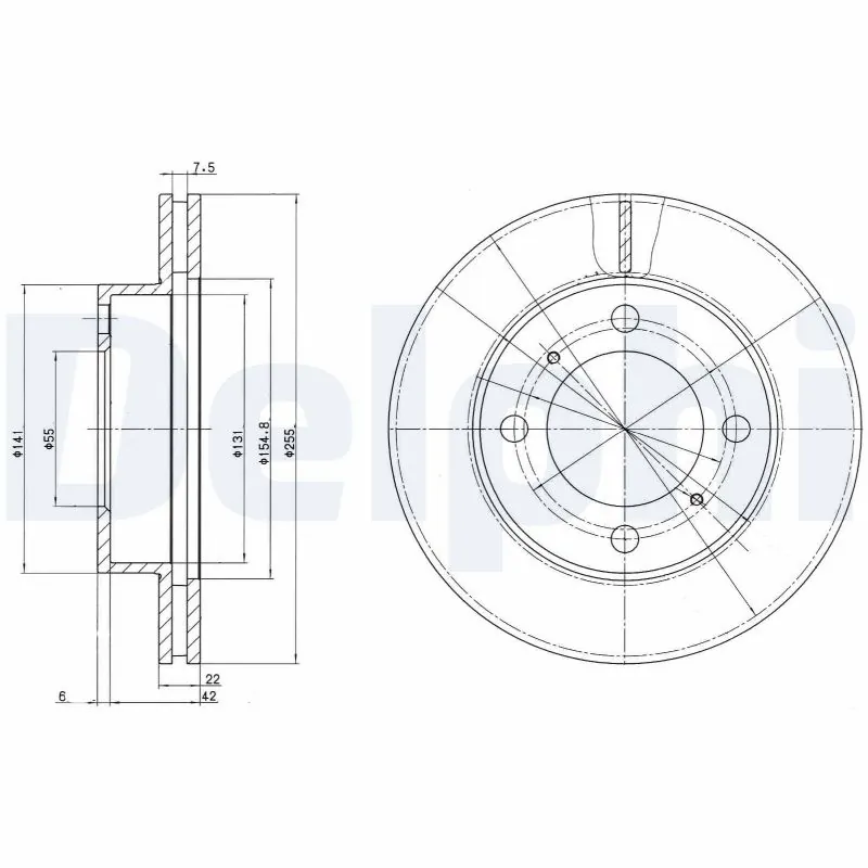 Disco do freio dianteiro Toyota Corolla