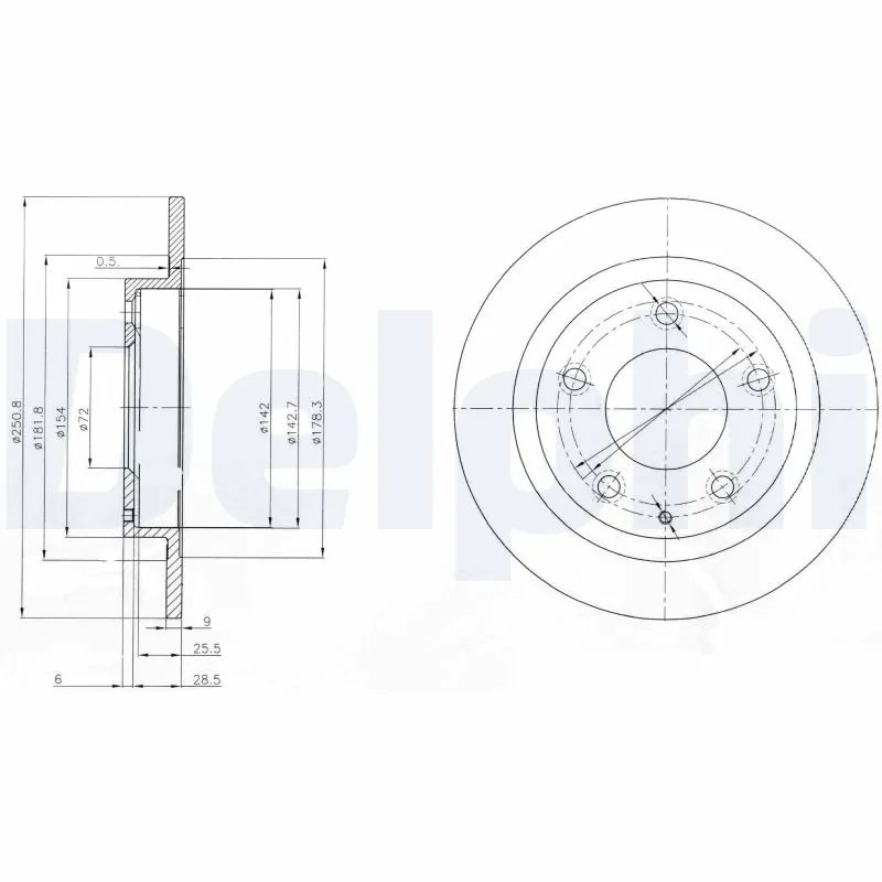 Тормозные диски BG3084 Polcar