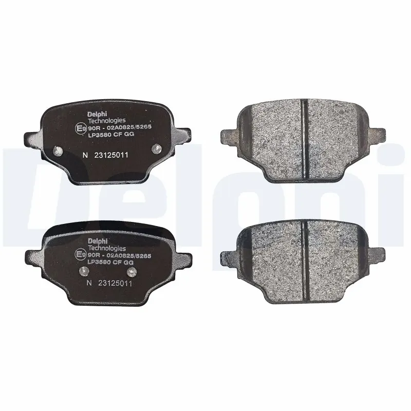 LP3580 Delphi Колодки тормозные дисковые комплект
