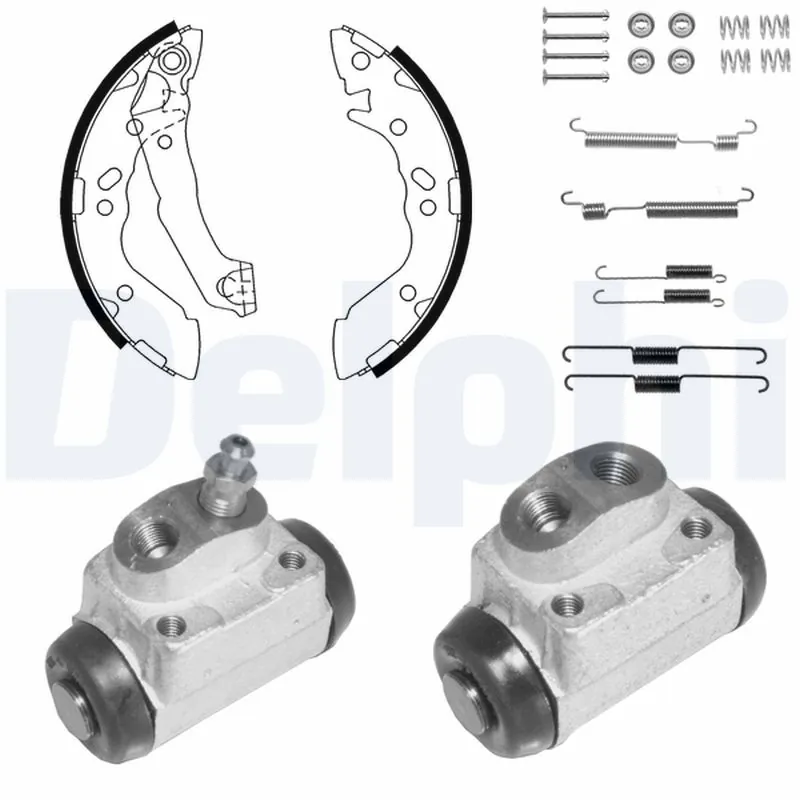 Колодки тормозные задние барабанные DELPHI KP1105