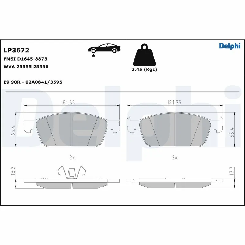 Колодки дисковые  Nissan Altima L33 седан (2012 - 2018) цена, от 23.90 USD