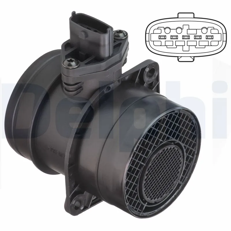  Sensor de fluxo (consumo) de ar, medidor de consumo M.A.F. - (Mass Airflow) SsangYong Kyron SUV (2005 - 2007) 