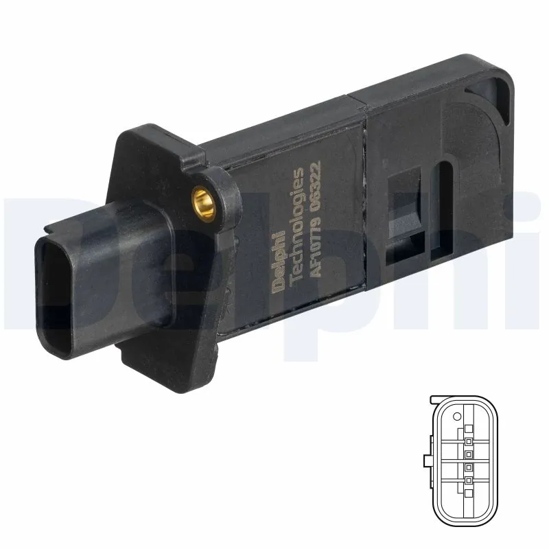 Sensor de fluxo (consumo) de ar, medidor de consumo M.A.F. - (Mass Airflow) Ford Focus 4 HN