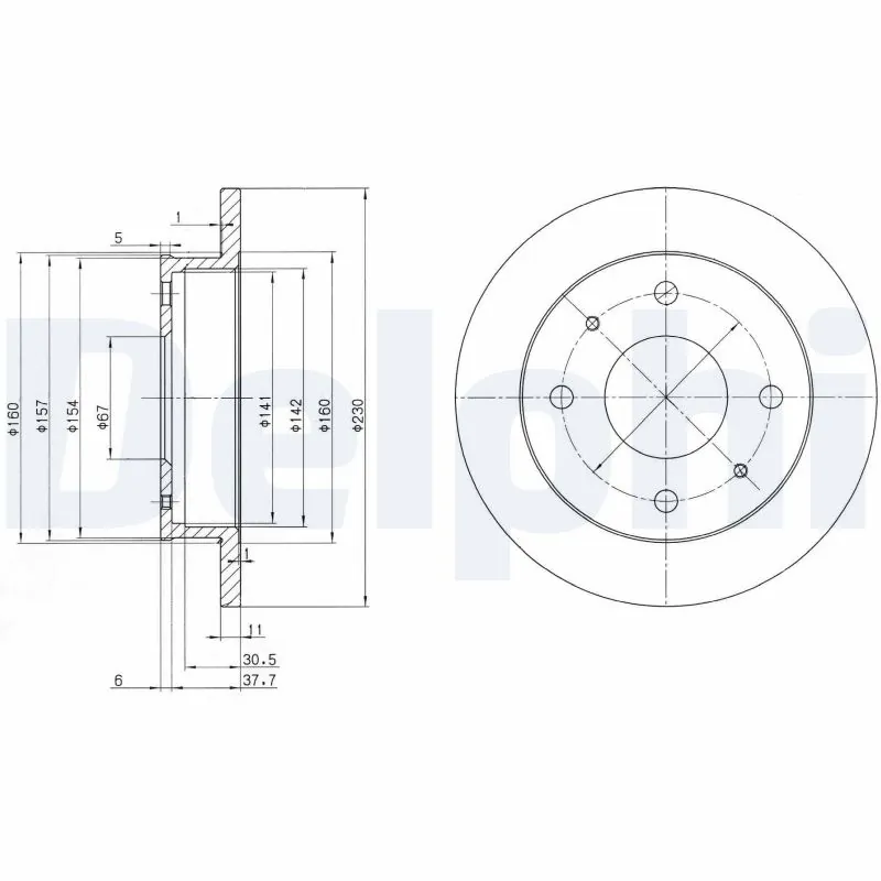 Disco do freio dianteiro Hyundai Atos MX