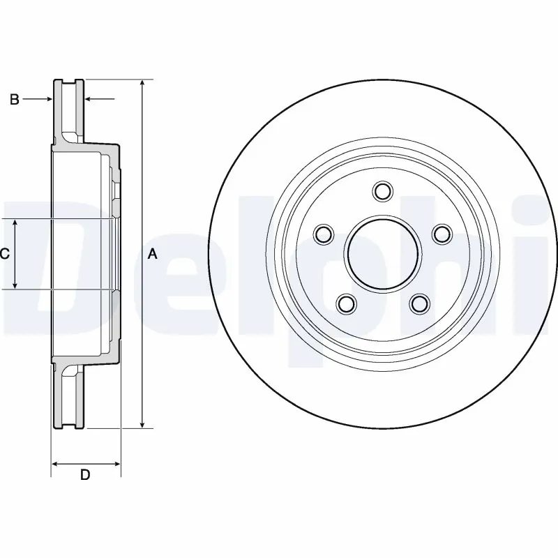 Задний тормозной диск Jurid/Bendix PRT5736 цена, от 95.07 USD