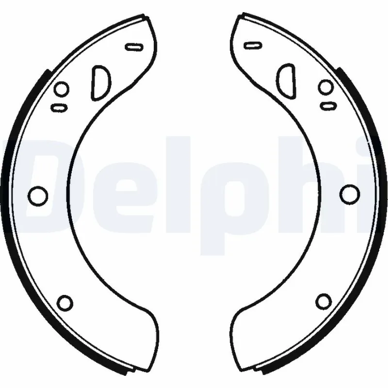 Колодки тормозные задние барабанные DELPHI LS1018