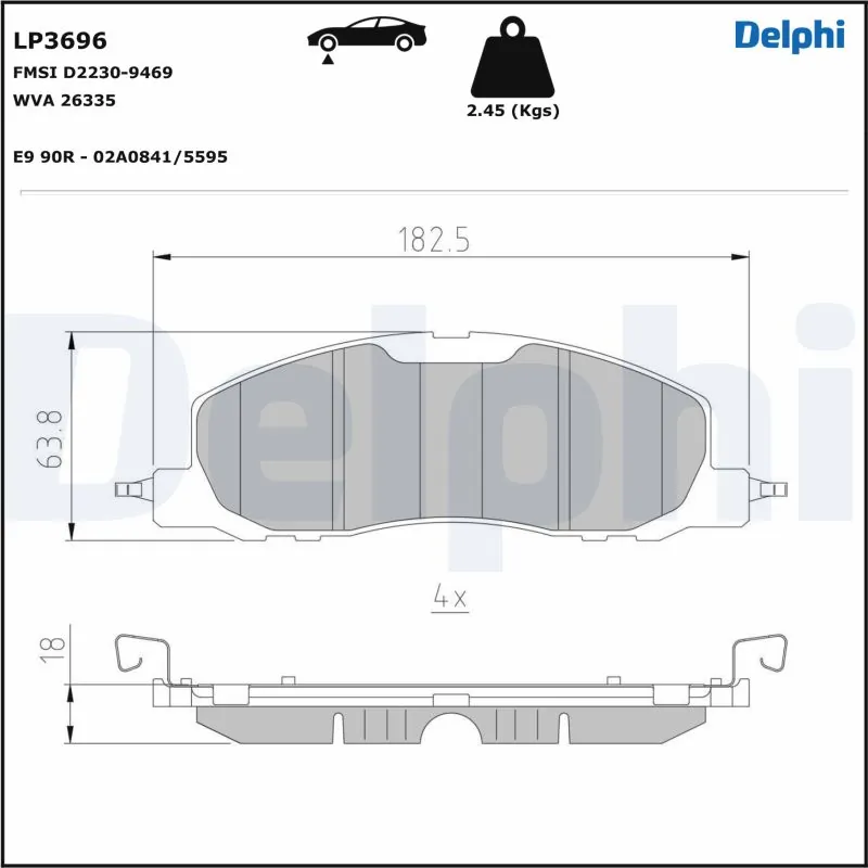 Колодки Raybestos MGD2230CH цена, от 73.81 USD