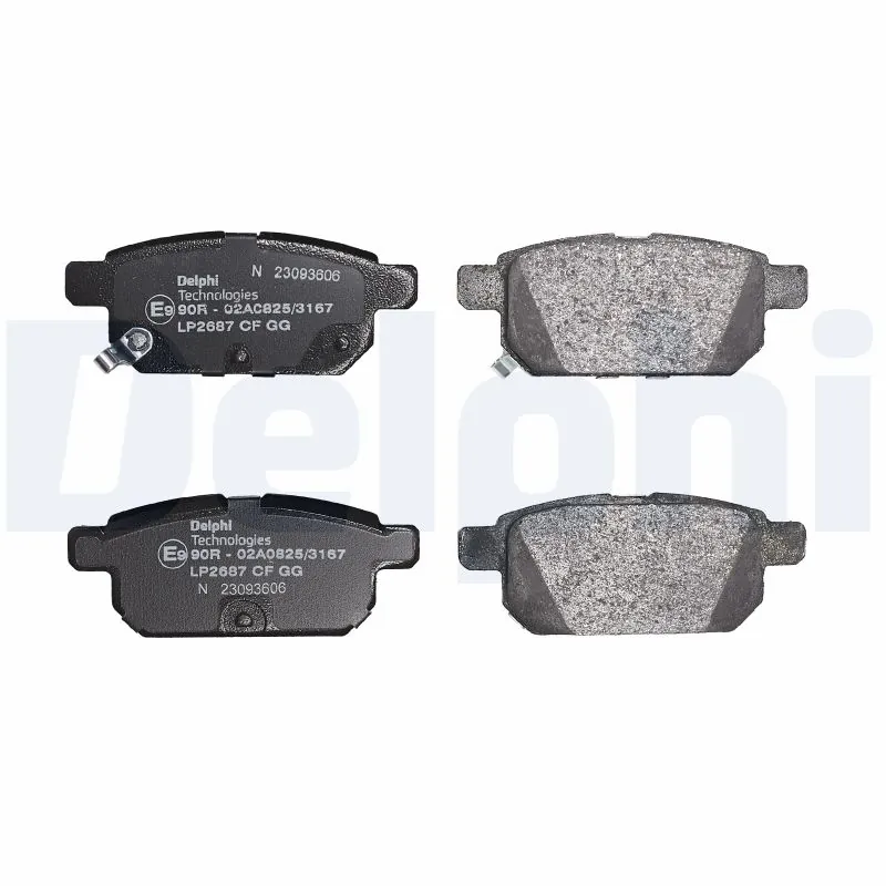 LP2687 Delphi Колодки тормозные дисковые комплект