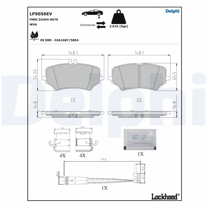 Колодки дисковые  Polcar LP5056EV цена, от 107.70 USD