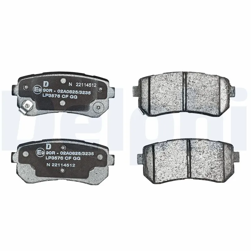 LP3576 Delphi Колодки тормозные дисковые комплект