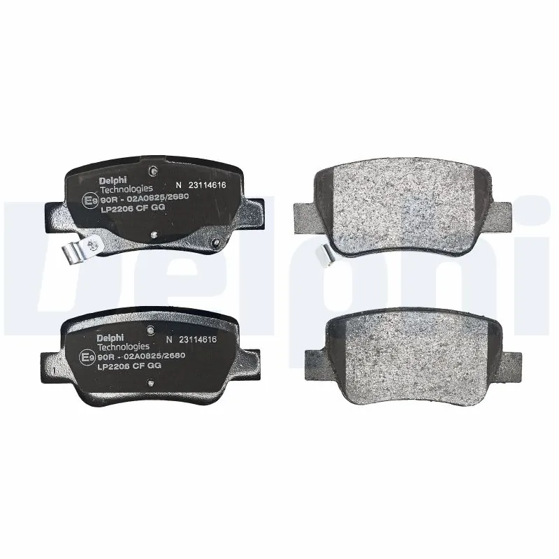 LP2206 Delphi Колодки тормозные дисковые комплект