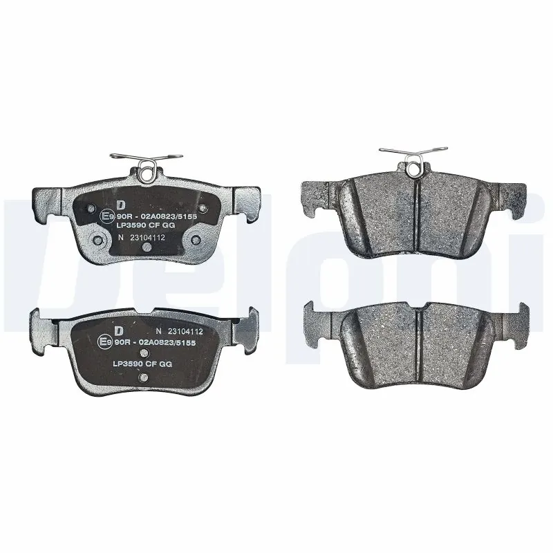 LP3590 Delphi Колодки тормозные дисковые комплект