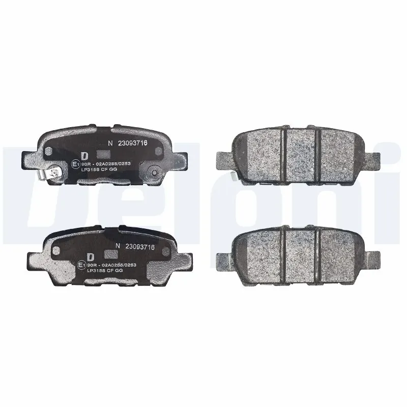 LP3158 Delphi Колодки тормозные дисковые комплект