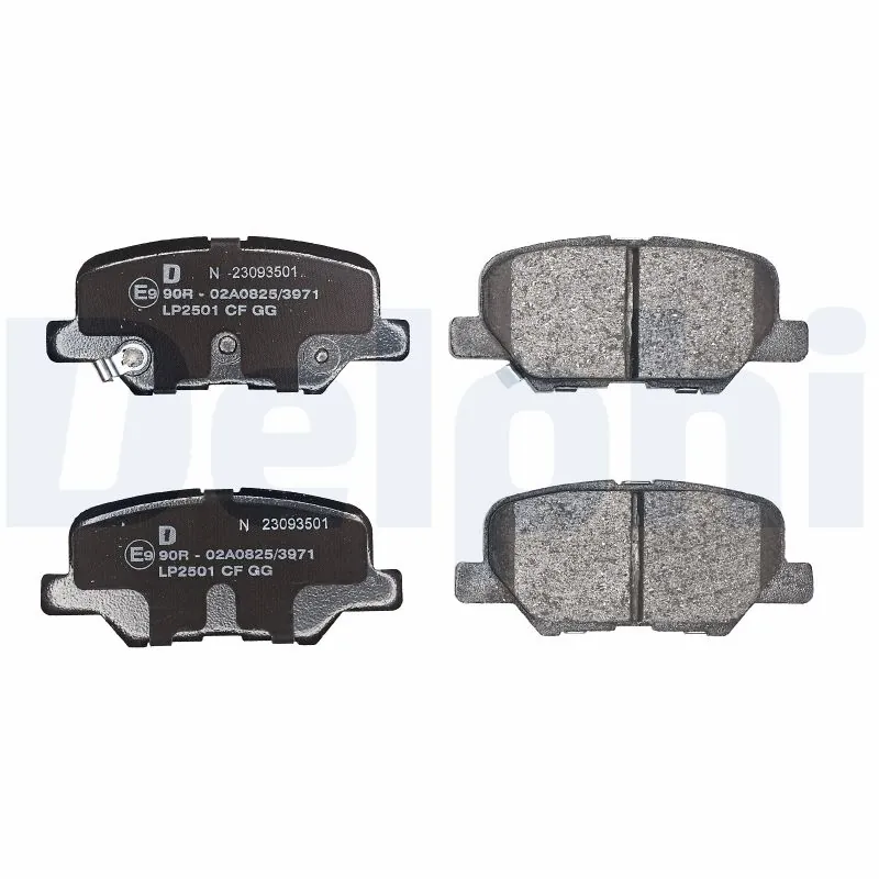 LP2501 Delphi Колодки тормозные дисковые комплект