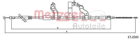 Купить C70558OEM Korea (oem) Трос стояночного тормоза задний левый