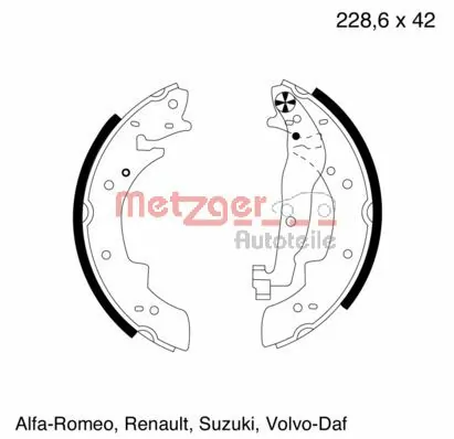  Sapatas do freio traseiras de tambor Renault Espace I monovolume (J11) (1984 - 1991) I