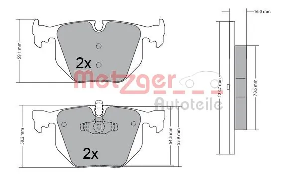 Задние тормозные колодки 8660005127 Renault (RVI)
