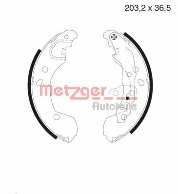 T2514056 Toko cars Барабанные тормозные колодки