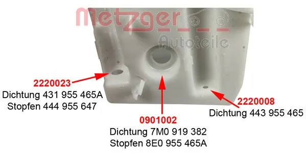 Бачок омывателя лобового стекла Vika 1K0955453S цена, от 16.25 USD