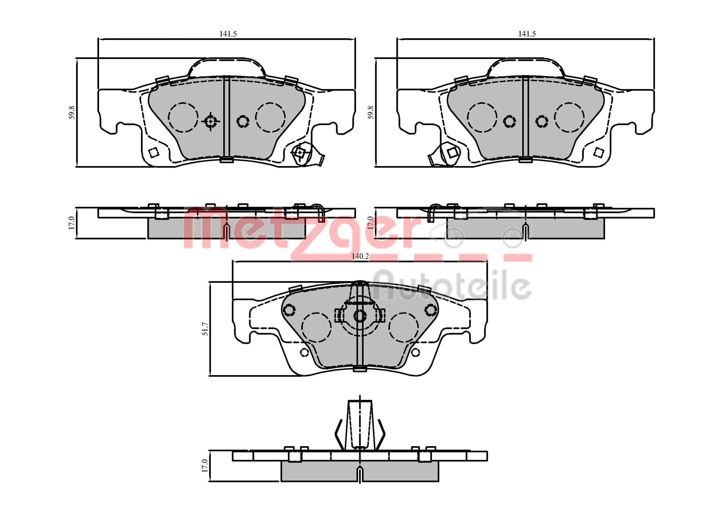 Купить 161498 Power Stop Колодки тормозные задние, дисковые