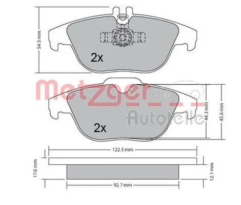 Купить Задние тормозные колодки Мерседес-бенц Е  W212