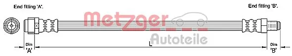 Шланг тормозной передний Mercedes ML/GLE внедорожник (W164) (2005 - 2011) цена, от 10.50 USD