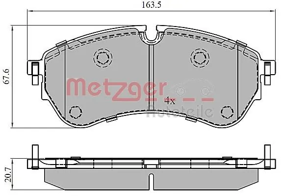 KBP10092 Kavo Parts Колодки передние