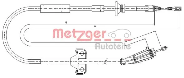 Задний трос ручника Volvo 30748236 цена, от 26.84 USD