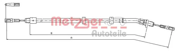 AD2702041 Adriauto Трос ручного тормоза задний, правый
