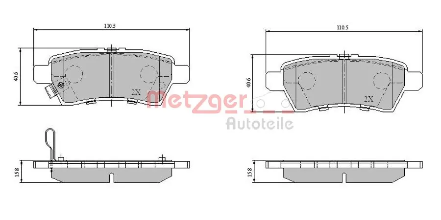 Колодки дисковые  Nissan Navara NP300 III пикап (D40) (2004 - 2015) цена, от 21.81 USD