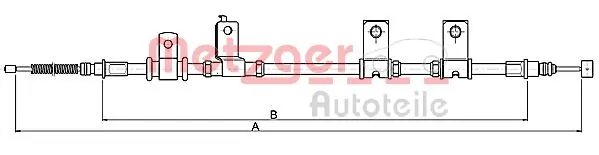 C70017 Japan Cars Трос ручного тормоза