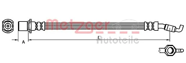 Шланг тормозной передний Toyota Corolla VERSO минивэн (R10) (2004 - 2009) цена, от 7.85 USD