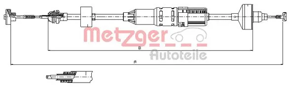 Трос сцепления на Volkswagen Golf III 1H1