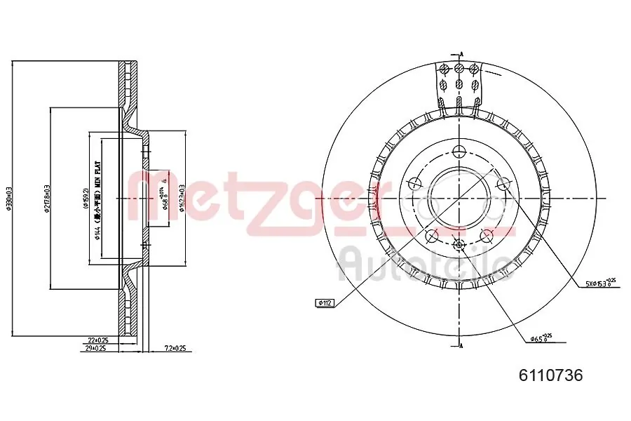  Disco do freio traseiro Audi A6 C8 carrinha (4A5) (2018 - 2026) C8