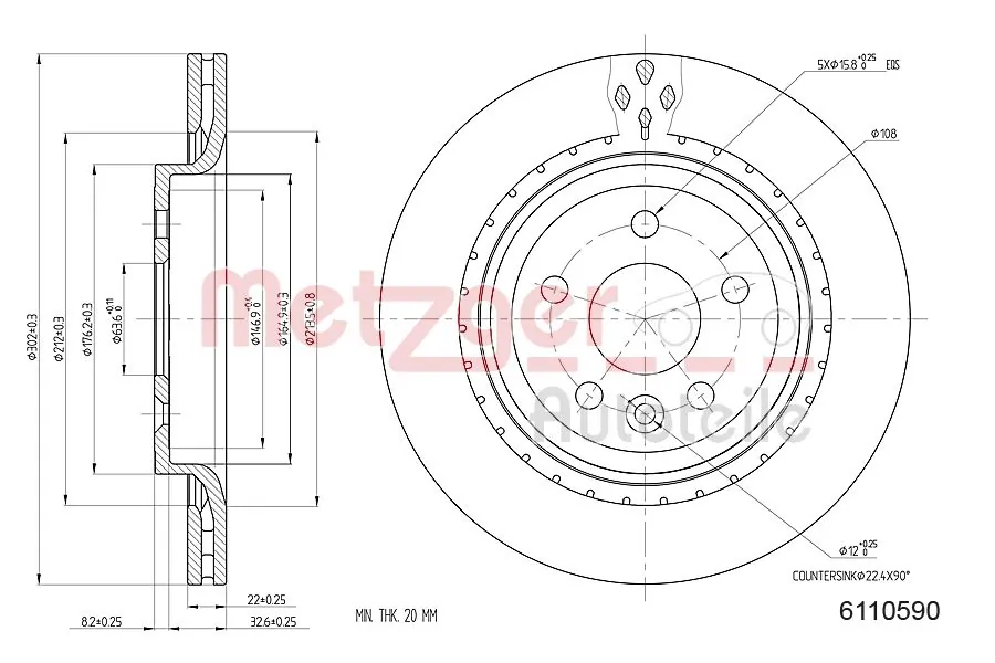 9958711 Brembo Дисковый тормоз