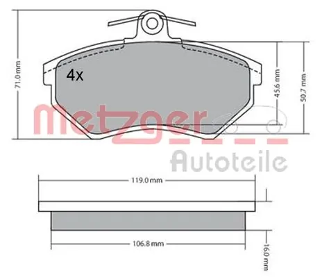 Купить 1160001A AYD Колодки тормозные